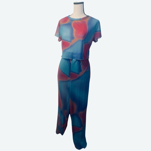 Wild Fable Tie Dye Bikini with Matching Mesh Cover Up - size medium - Picture 7 of 15